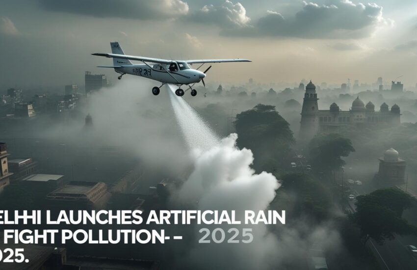 Delhi Launches First‑Ever Artificial Rain Trial to Combat Pollution