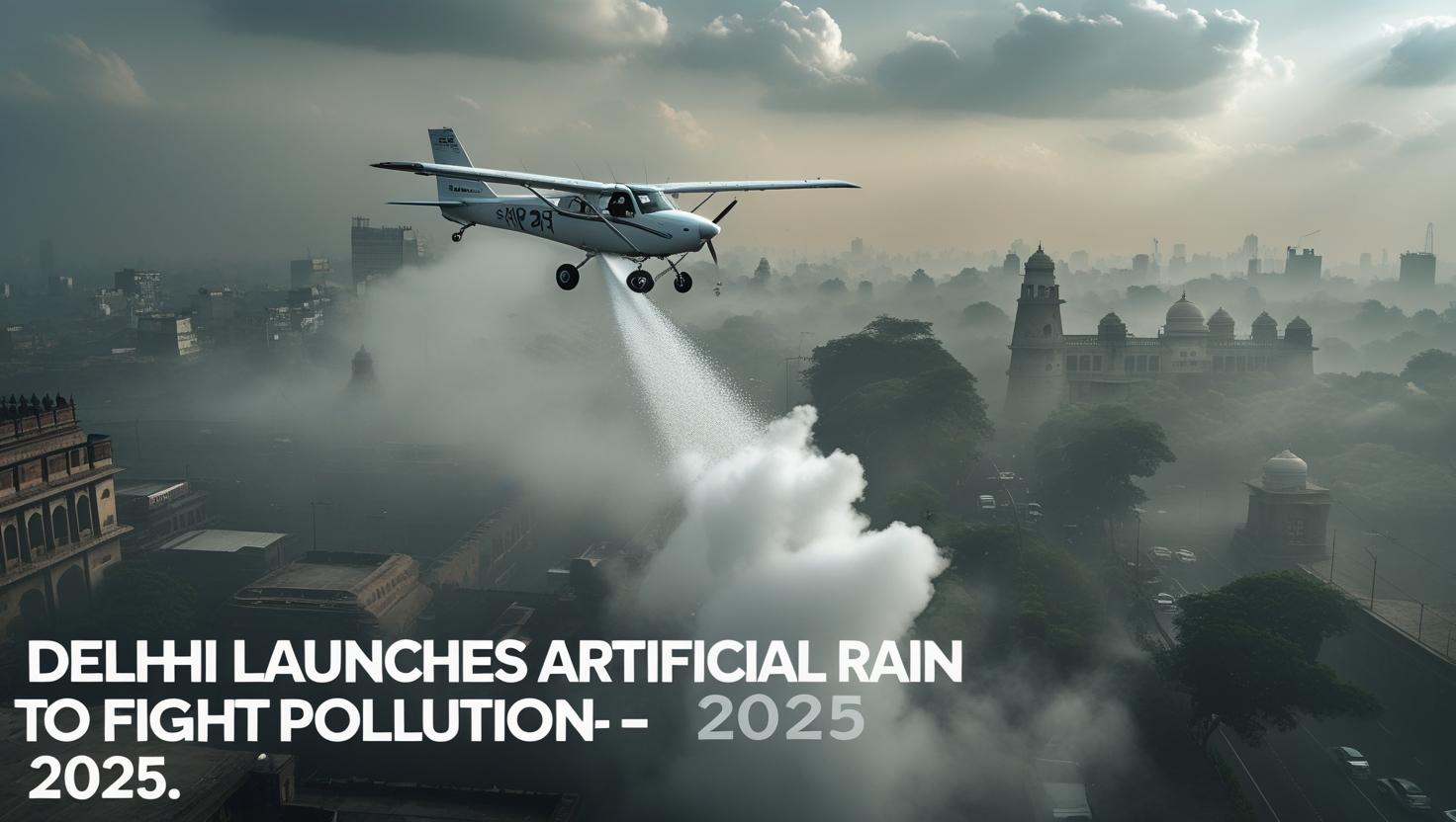 Delhi Launches First‑Ever Artificial Rain Trial to Combat Pollution